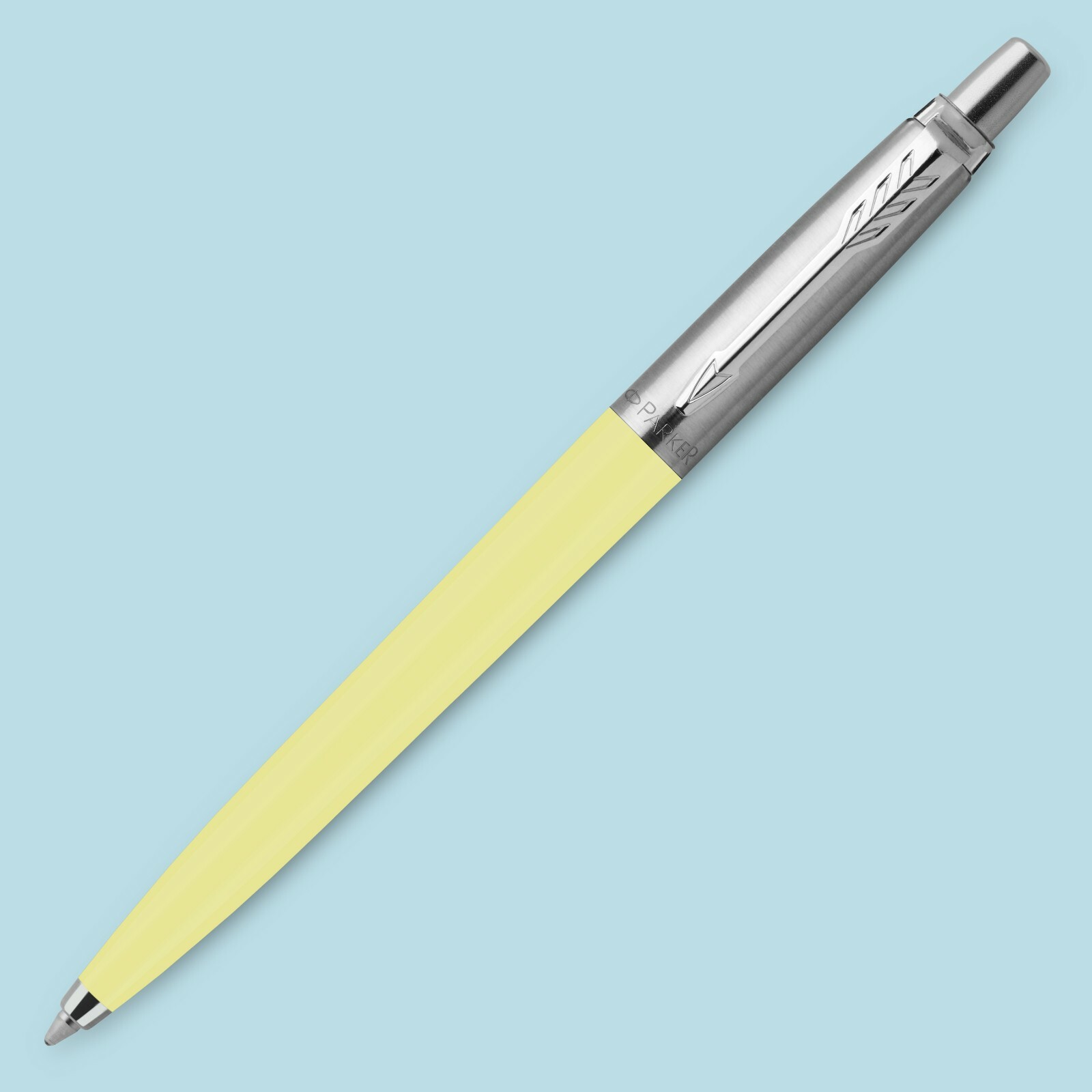 Parker Jotter Original Pen 50sFinish Medium Black Ink Сделано во Франции Baby Yellow