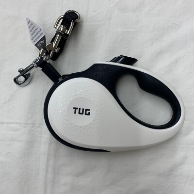 TUG 360° Tangle-Free Retractable Dog Leash 16 Ft Strong Nylon Chew Attachment A