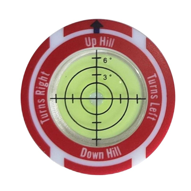 Golf Slope Putting Level Reading Ball Marker & Magnetic Clip Golfing Hat
