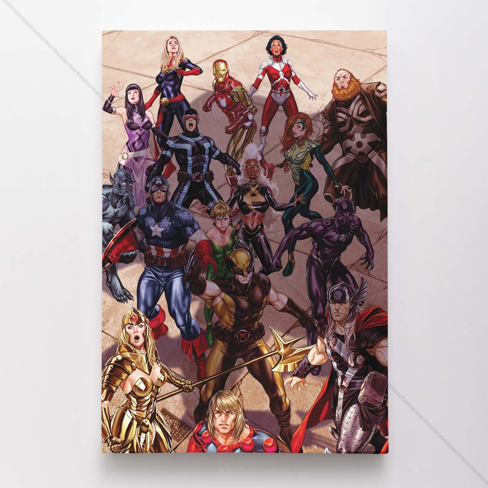 Avengers Poster Canvas Marvel Superhero Comic Book Cover Art Print #9444