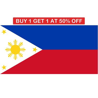 Filipino Flag Philippines Flag Football World Cup Olympics Asian Games 5x3Ft