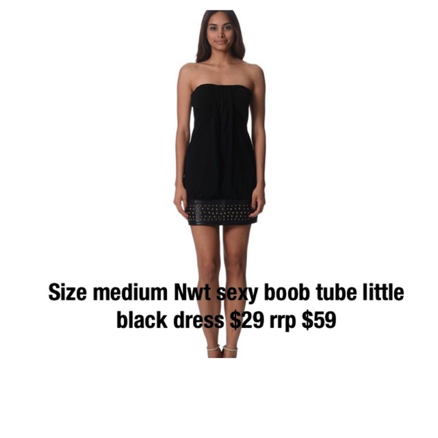 black tube dress outfit