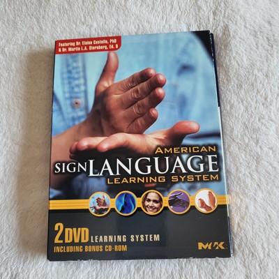 American Sign Language Learning System (DVD, 2003, 2-Disc Set, Two DVDs and...