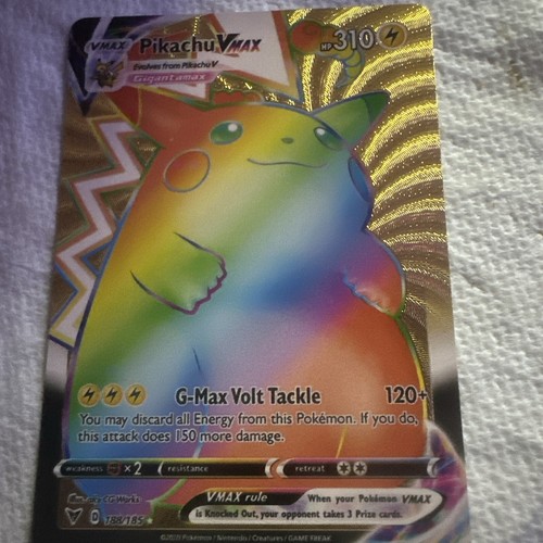 Pikachu Vmax Gold Color Hp310 💥Fan Art💥 NM | eBay