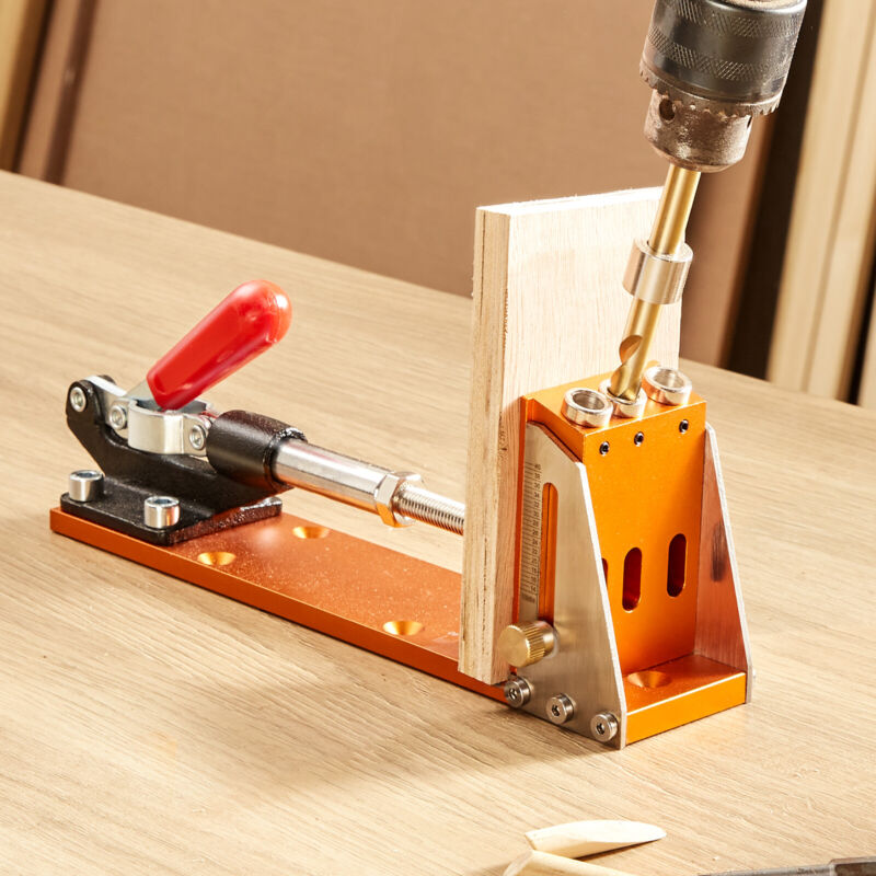 VEVOR Pocket Hole Jig Kit Carpentry Joinery Woodworking System Adjustable