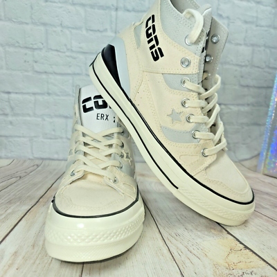 Converse Chuck Taylor 70 E260 High Top Ivory White Black 166463C Sz M 8 W 9.5