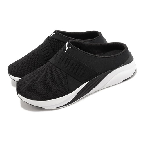 Повседневная обувь Puma Softride Ruby Mule Wns Black White Women Slip On 377064-01