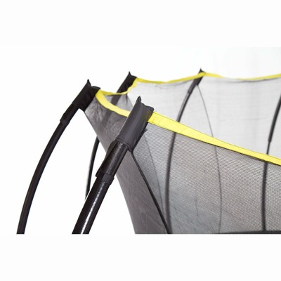 SkyBound Stratos Round Trampoline with Enclosure, Black, 12 diam. x 9H ft.