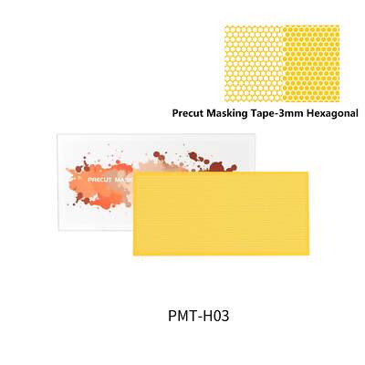 DSPIAE Precut Masking Tape for Airbrush - Hexagonal 3mm - Scenery Diorama Wargam