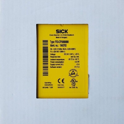 New SICK FX3-CPU000000 FX3CPU000000 1043783 Safety Photoelectric Proximity