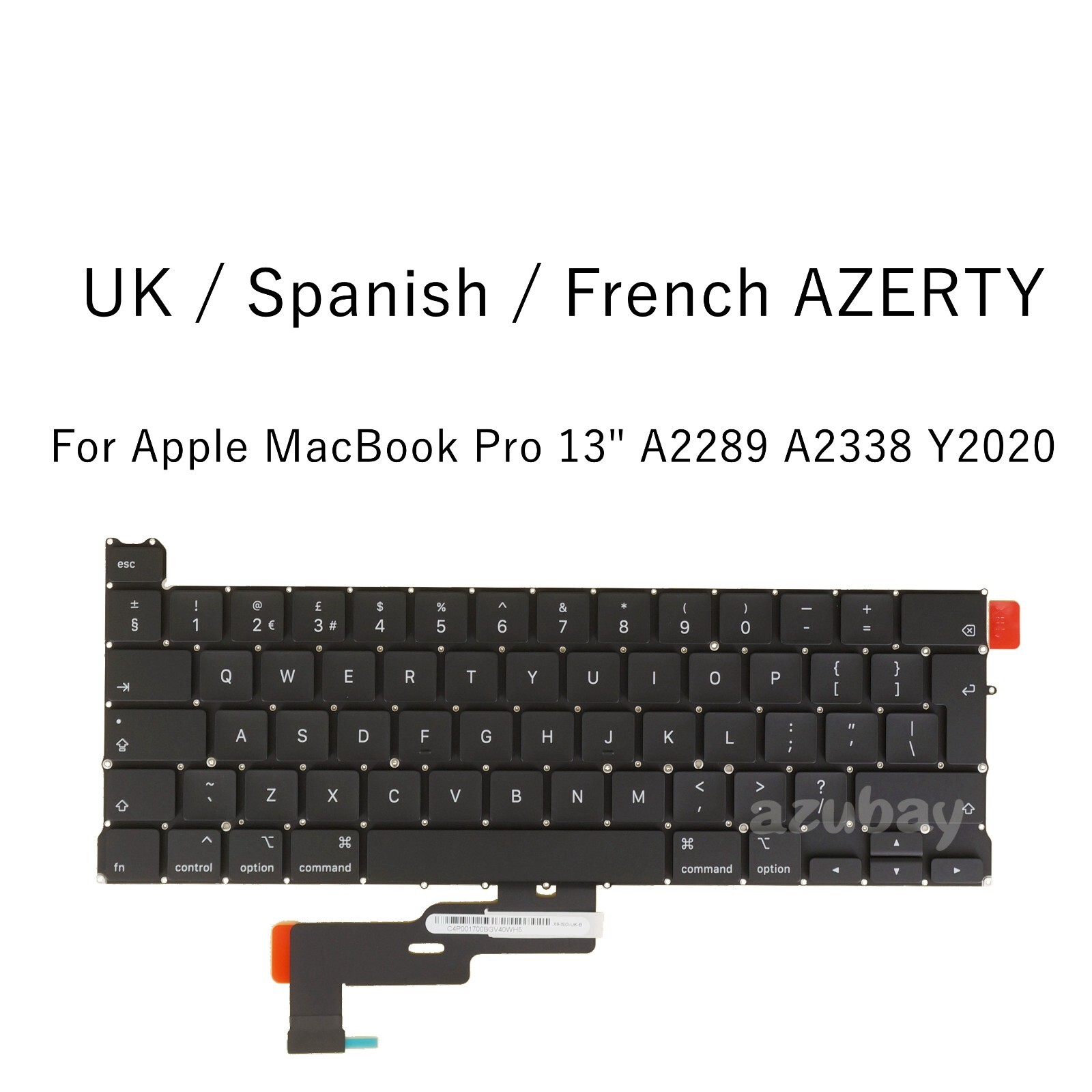 UK/ Spanish/ French Laptop Keyboard for Apple MacBook Pro 13