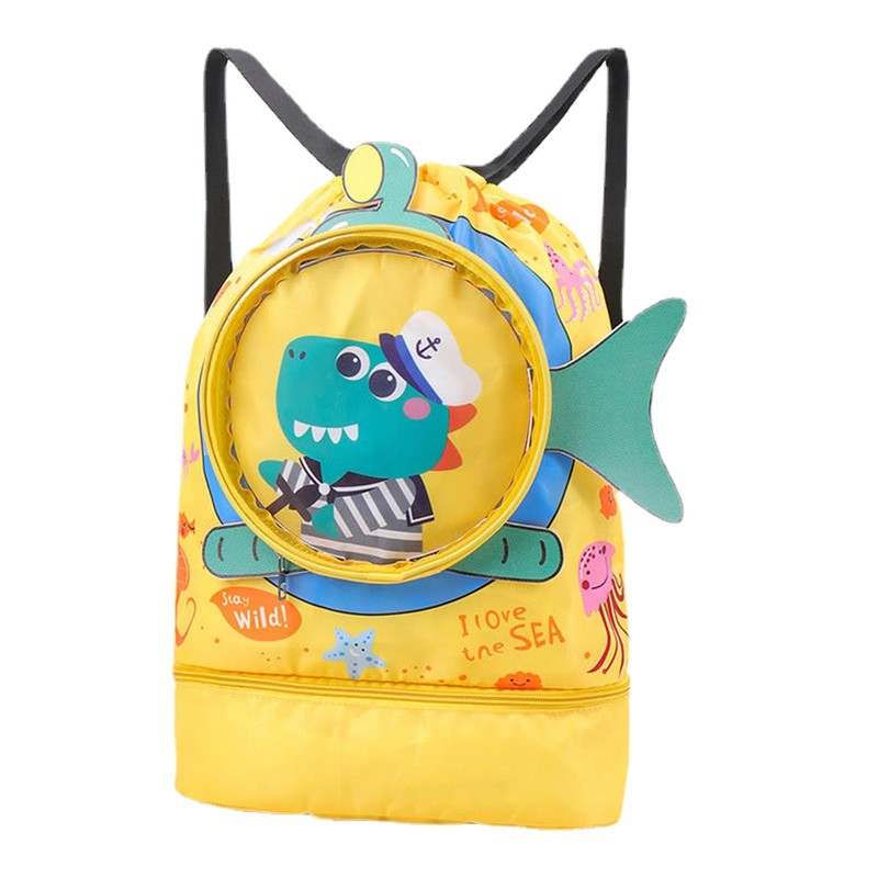 Cute Animals Beach Backpack For Kids Beach Pool Swimming Wet And Dry Bag