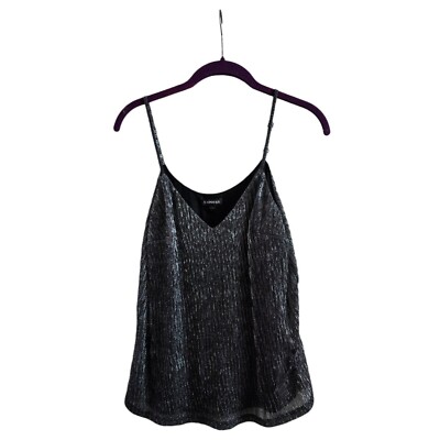 Express Silver Spaghetti Strap Medium Cami NWT