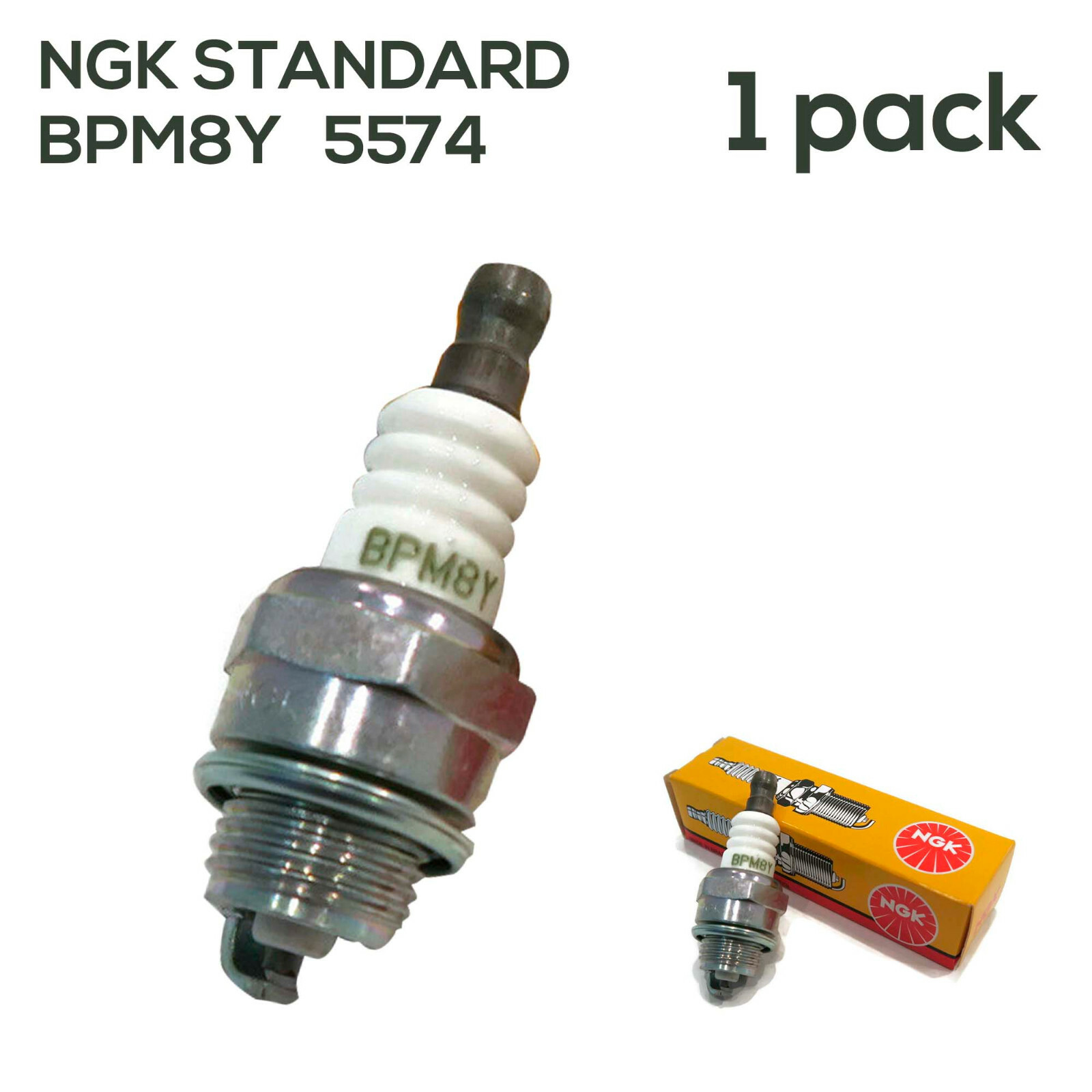 NGK BPM8Y 5574 Nickel Spark Plug Standard Plug Replaces CJ6Y