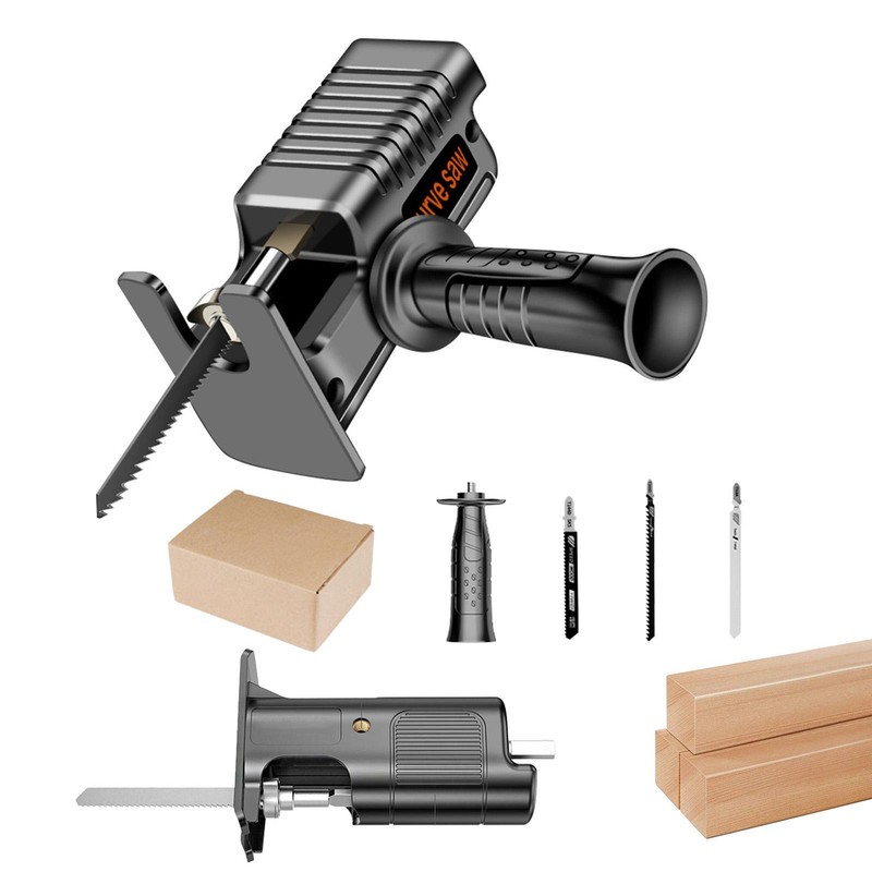 Portable Reciprocating Saw Adapter Kits Electric Drill Modify Power Wood Cutter