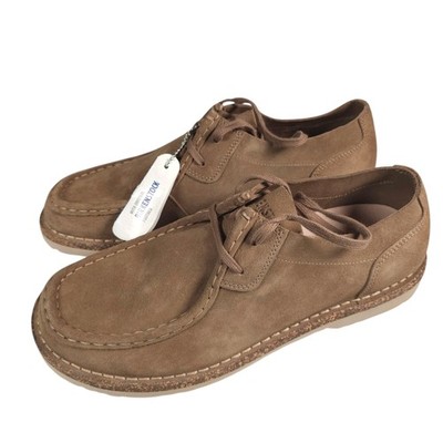 BIRKENSTOCK Pasadena III Gray Taupe Suede Moc Toe EU 44 - Men's 11-11.5 READ!