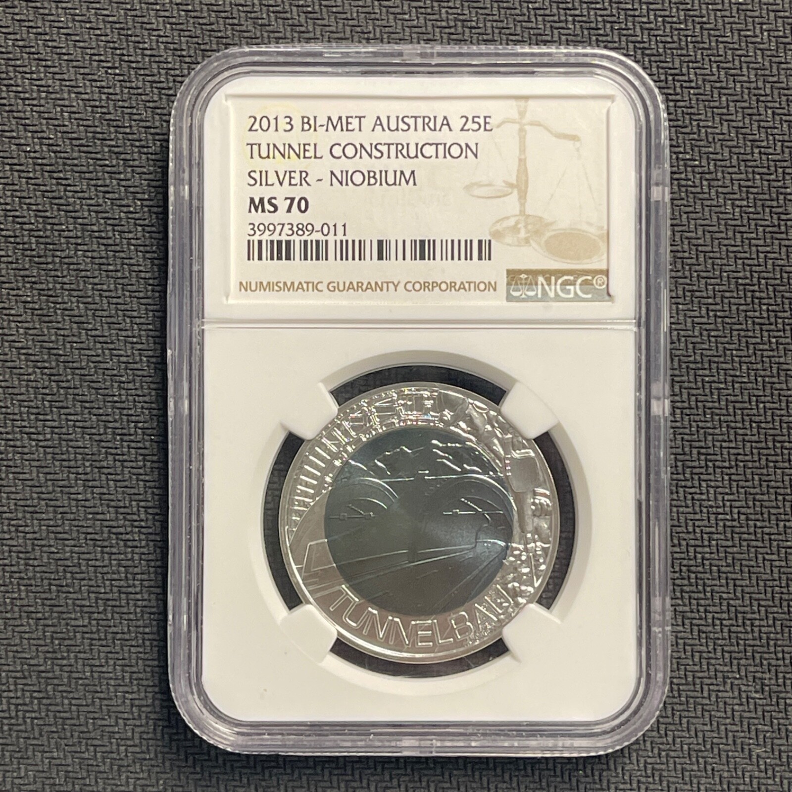 2013 BI-MET AUSTRIA 25E TUNNEL CONSTRUCTION SILVER - NIOBIUM