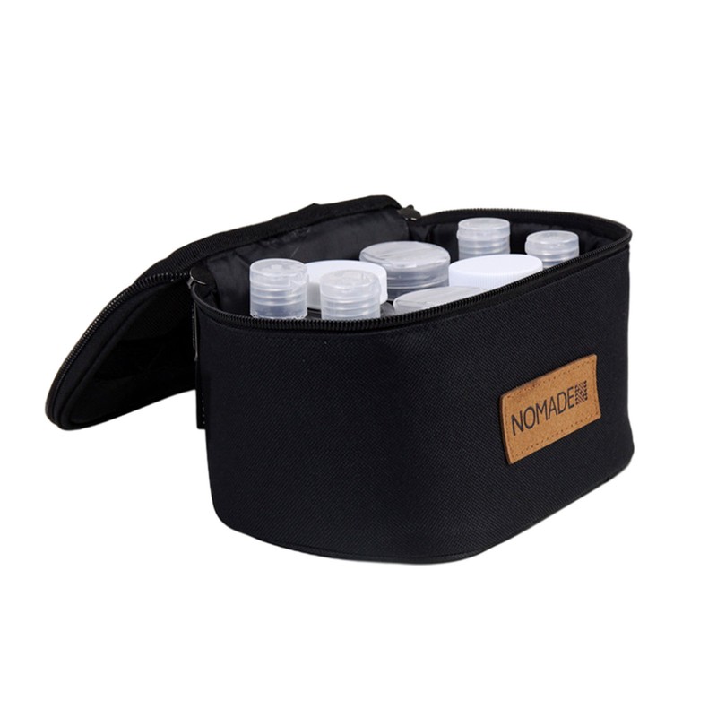 Portable Spice Bag, Seasoning Storage Bag with 8 Spice Bottles