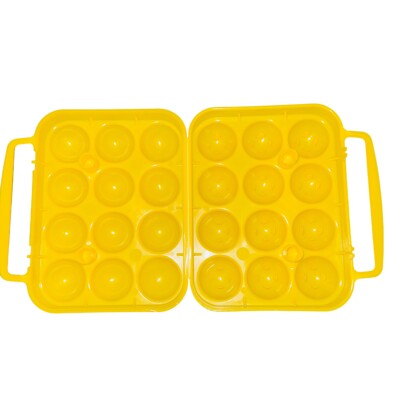 Egg Holder Snap Case Holds 12 EGGS RV Camping Home Compact Unbreakable