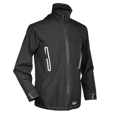 SEALEY HEATED RAIN JACKET 5V - SMALL. WATERPROOF JACKET WITH THREE CARBON FIBRE