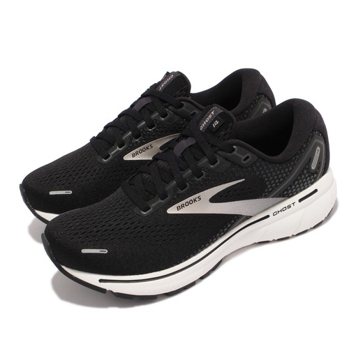 Женские беговые кроссовки Brooks Ghost 14 D Wide Black Silver с подушкой 1203561D-057