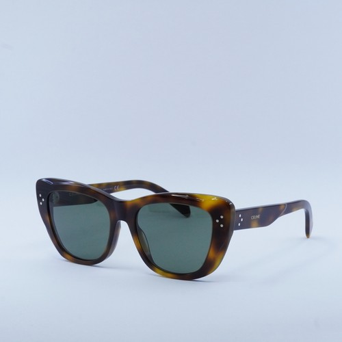 Pre-owned Celine Cl40199i 53n Shiny Havana/green 54-18-140 Sunglasses Authentic