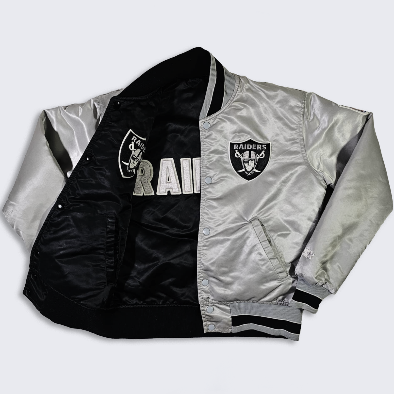 Los Angeles Raiders Vintage 80s Starter Reversible Satin