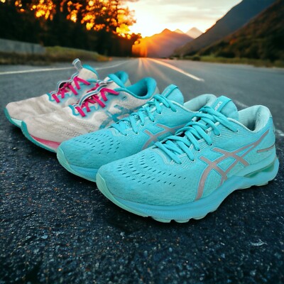 pair of asics duomax gt 2140 gel igs t954n womens sneakers shoes size 85 395207554563
