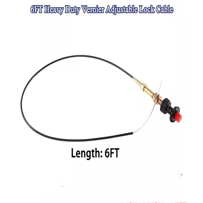 6FT Buyers Heavy Duty Vernier Locking Throttle Cable For VCGTX06 Truck Equipment