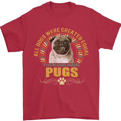 A Pug Dog Mens T-Shirt 100% Cotton