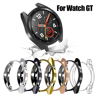 Case Cover For Huawei Smart Watch GT 46mm Tempered Glass Screen