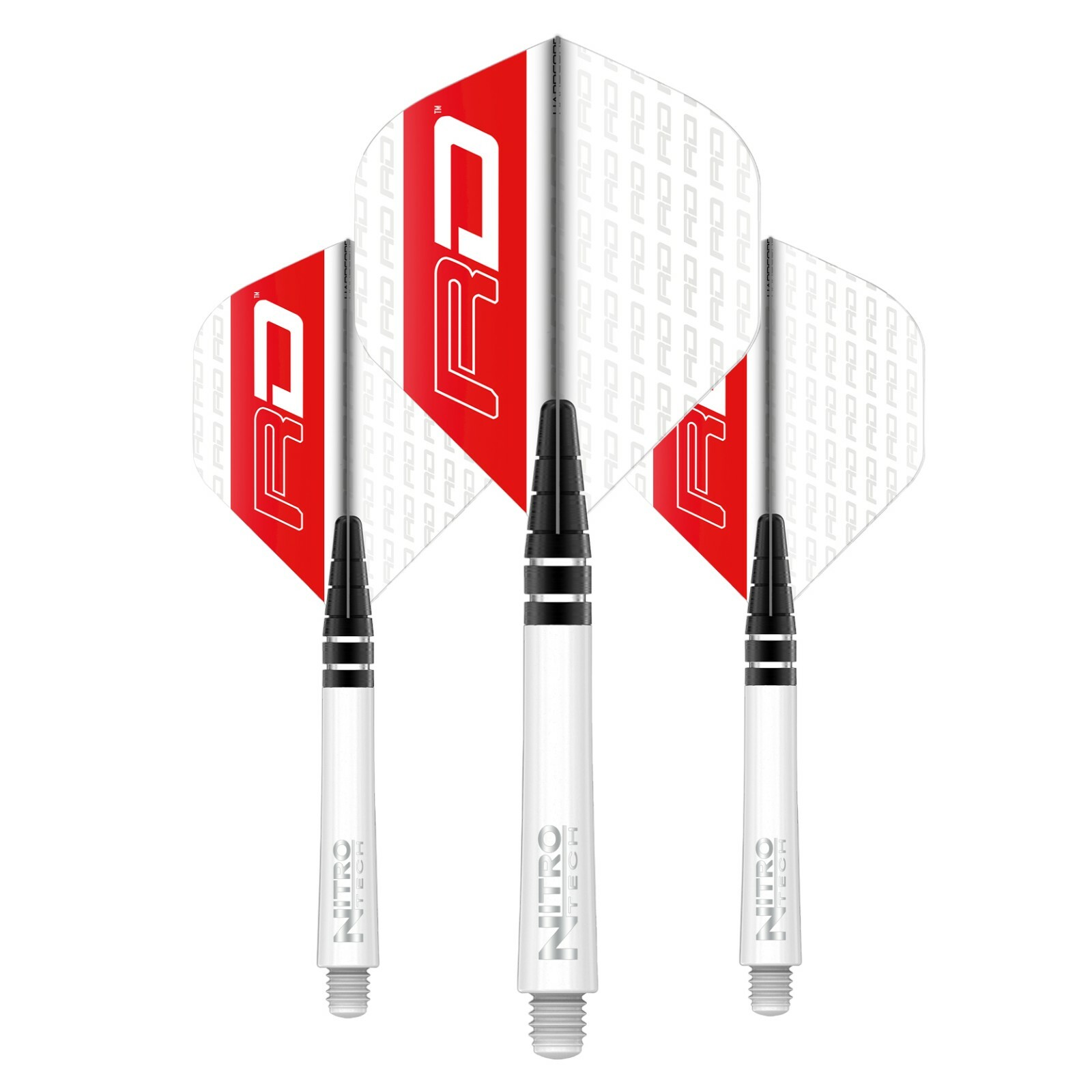 Darts Flights Shafts Combo Hardcore Flights & Nitrotech Medium 42mm