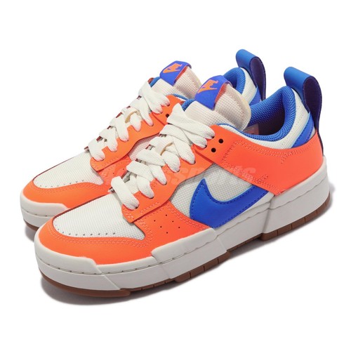 

Nike Wmns Dunk Low Disrupt Supa Sail Синий Оранжевый Женский Повседневный CK6654-104, Wmns Dunk Low Disrupt