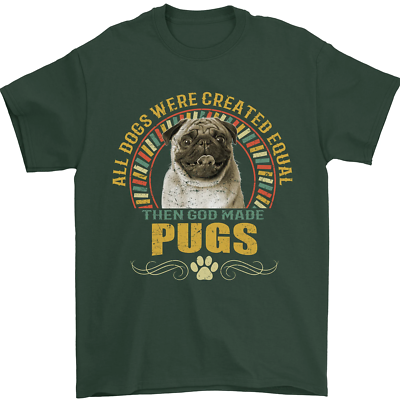 A Pug Dog Mens T-Shirt 100% Cotton