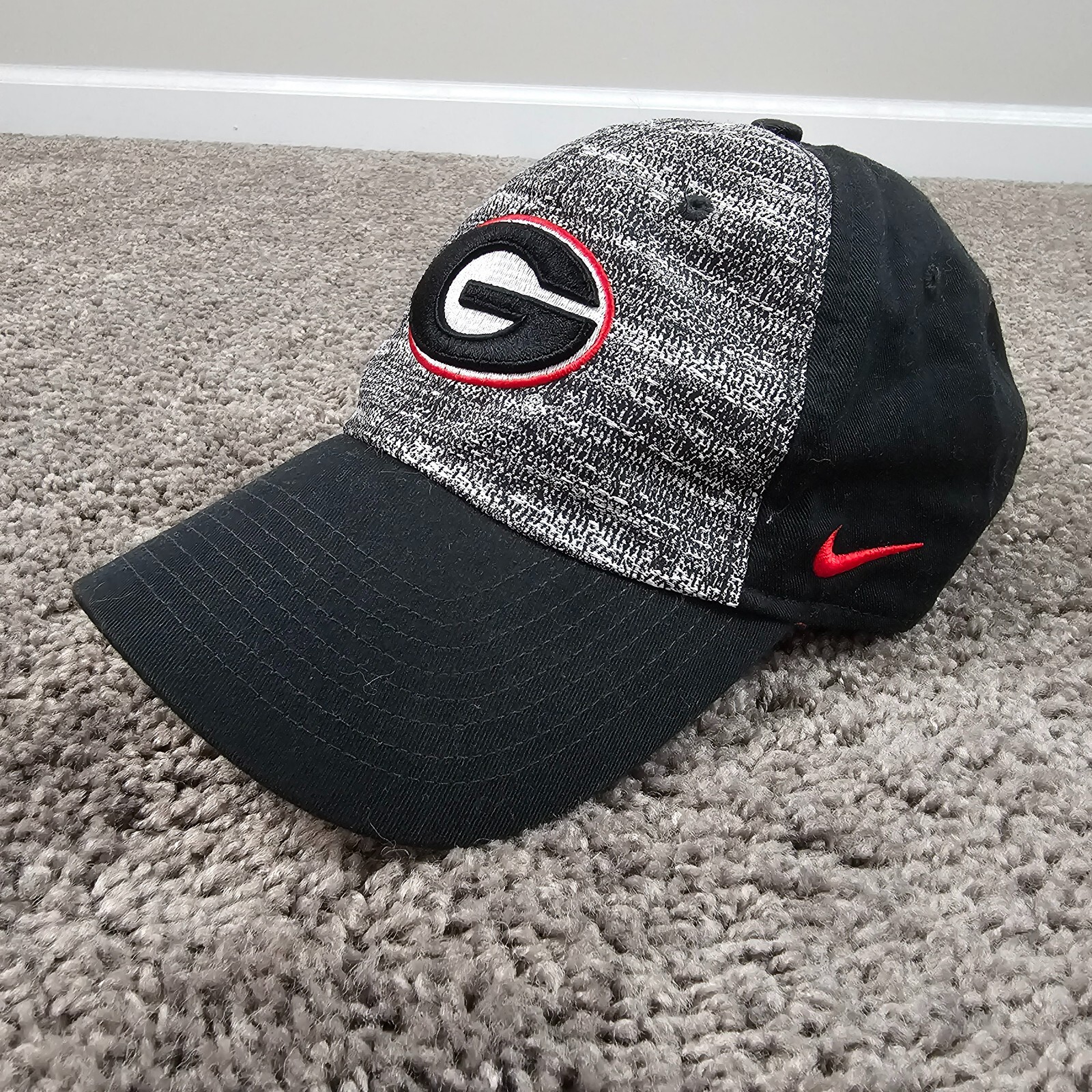 Georgia Bulldogs Hat Cap Mens OSFM One Size Black Nike