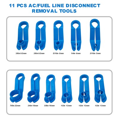 11 PCS AC/Fuel Line Disconnect Removal Tool Set Transmission Oil Cooler C7Z8