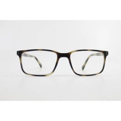 MP 20208 Havana Tortoise Rectangular Eyeglass Frames 53-17-140 Olive Brown