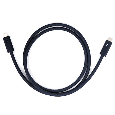 Apple Thunderbolt 4 Pro Cable 1.8m Black Braided USB-C Cord for Studio Display