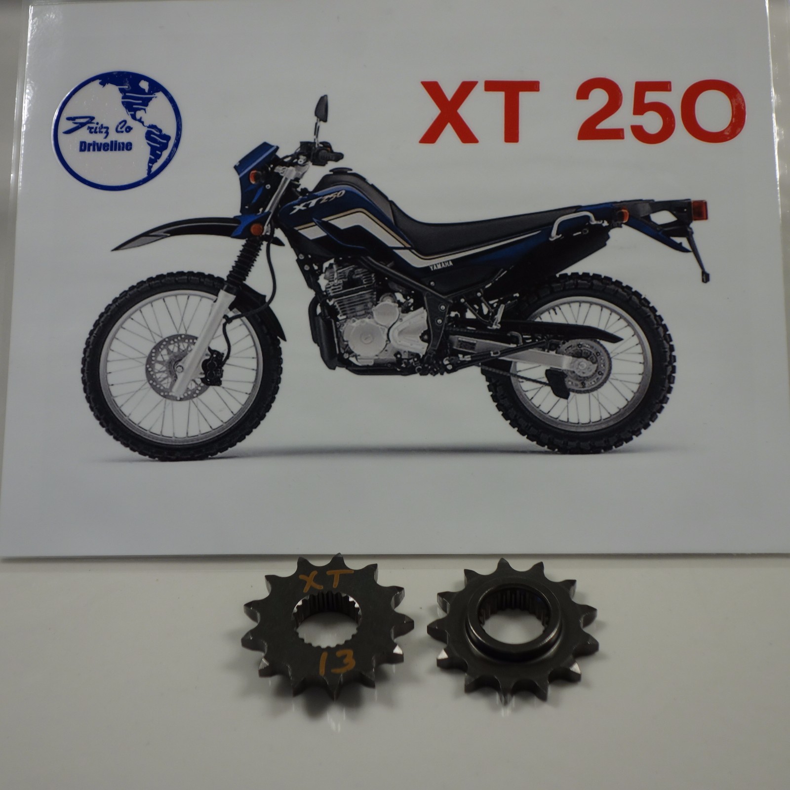Yamaha XT 250 FRONT FRITZCO SPROCKET 13 tooth, 2008 to 2024
