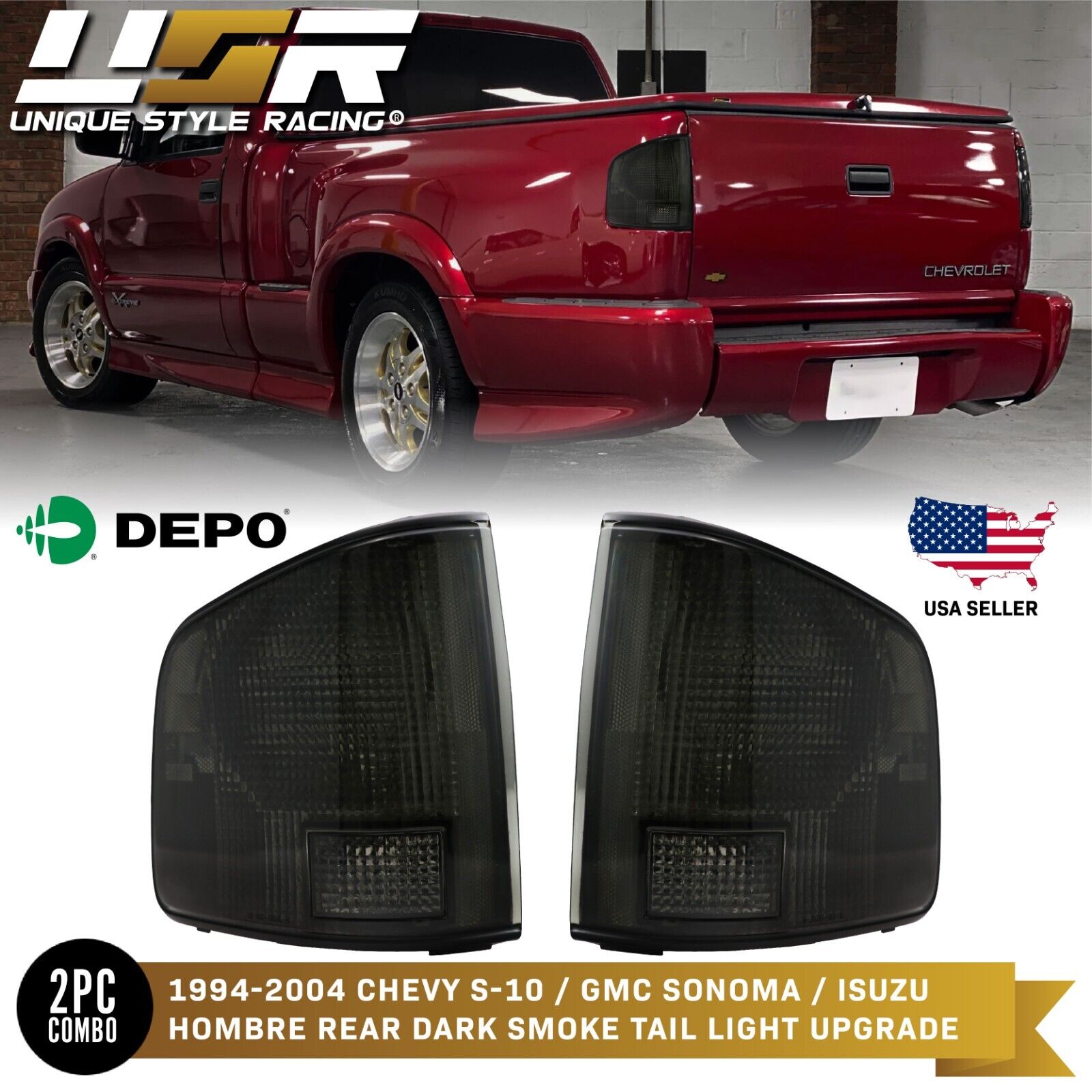 1994-2004 GMC Sonoma / Chevy S10 / Isuzu Hombre DEPO Rear 1994-2004 GMC Sonoma / Chevy S10 / Isuzu Hombre DEPO Rear