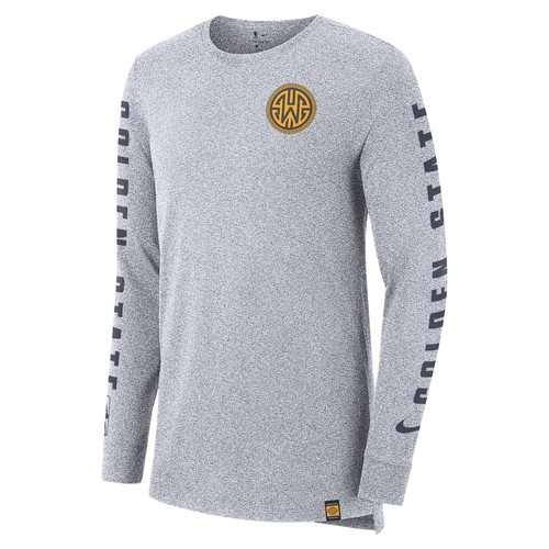 [939022-100] Мужская футболка с длинным рукавом Nike NBA Golden State Warriors Dri-Fit