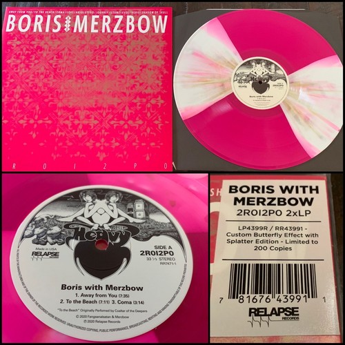 BORIS-MERZBOW 2R0I2P0 2x LP Butterfly Vinyl 247-Melvins