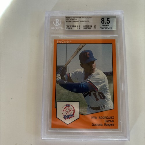 その他 1989 GRAND SLAM IVAN RODRIGUEZ PSA 9 1989 GRAND SLAM