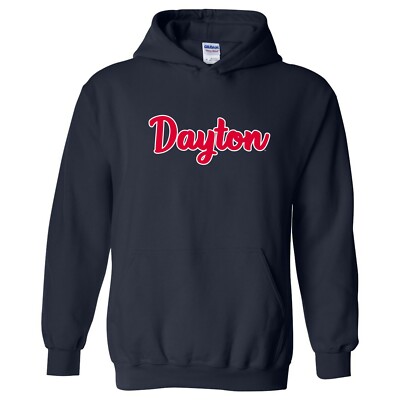 Dayton Fliers Basic Script - Team Color Hoodie - Navy