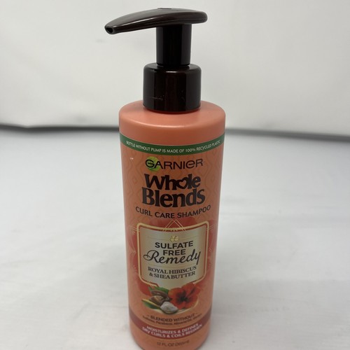 Garnier Whole Blends Curl Care Shampoo Royal Hibiscus + Shea Butter Blend 12 Oz