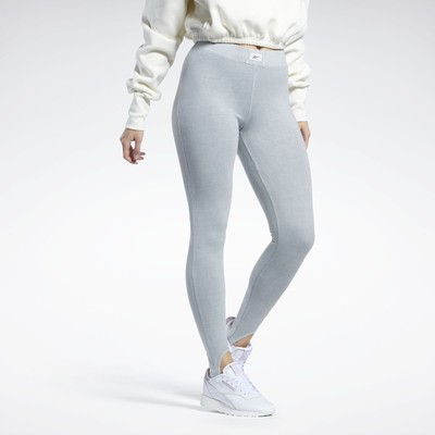 

Классические женские леггинсы со штрипками Reebok, окрашенные натуральными красками, Pure grey 3, VM373
