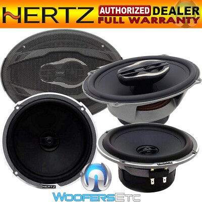 pkg HERTZ MPX690.3 MILLE PRO 6x9'' +  MPX165.3 MILLE 6.5'' PRO COAXIAL SPEAKERS