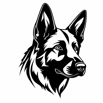 Schäferhund Aufkleber Sticker 20 x 28 cm - Wohnmobil PKW viele Farben Freizeit