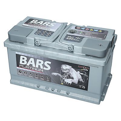 AUTOBATTERIE 12V 85 Ah 850A EN BARS PLATINUM Wartungsfrei sofort Einsatzbereit