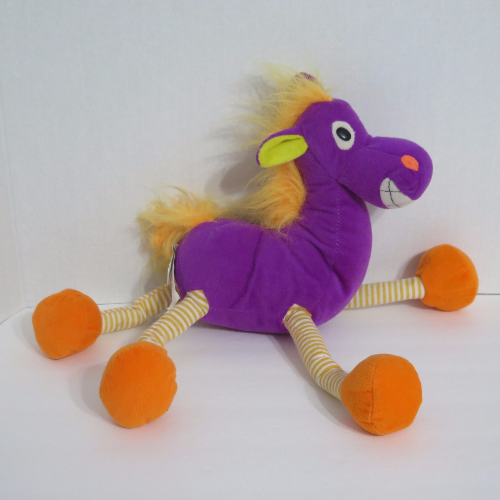 Plush Horse Purple Orange Stuffed Animal Toy Network